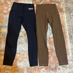 Set of two lululemon leggings size 6